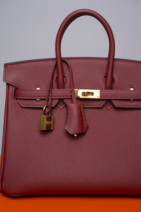 Hermes Birkin 25 in Rouge H Togo Ghw (Brand New)