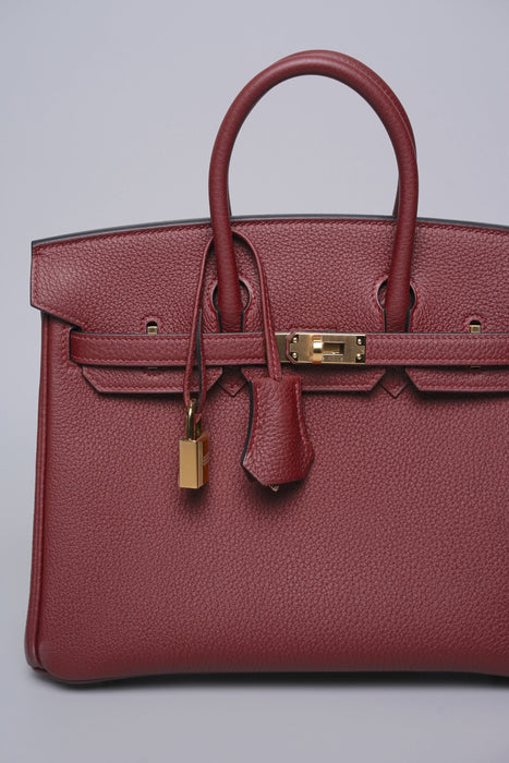 Hermes Birkin 25 in Rouge H Togo Ghw (Brand New)
