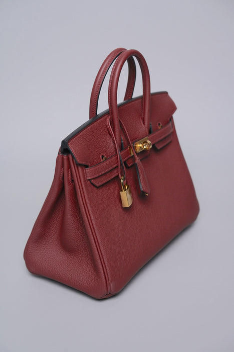 Hermes Birkin 25 in Rouge H Togo Ghw (Brand New)
