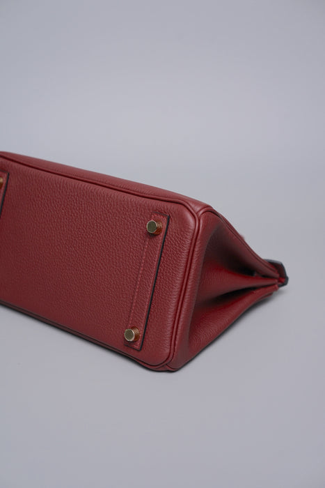 Hermes Birkin 25 in Rouge H Togo Ghw (Brand New)