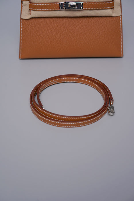 Hermes Kelly 20 in Gold Epsom Phw (Brand New)