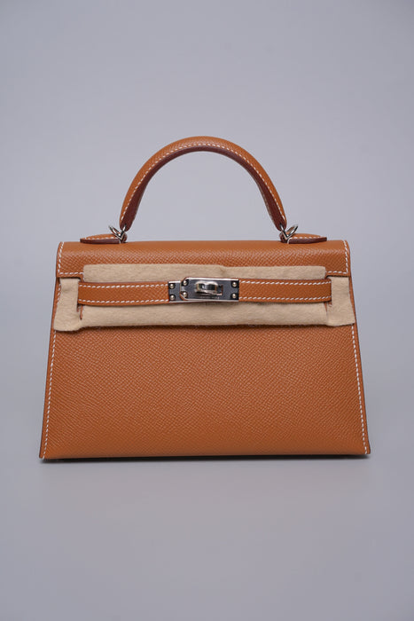 Hermes Kelly 20 in Gold Epsom Phw (Brand New)