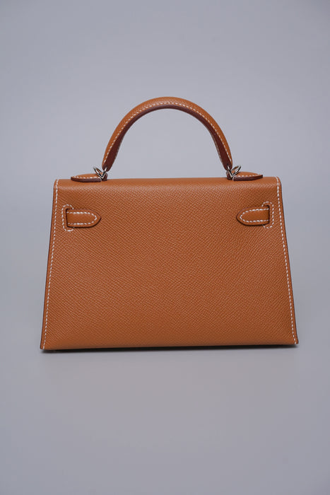 Hermes Kelly 20 in Gold Epsom Phw (Brand New)