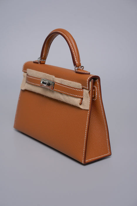 Hermes Kelly 20 in Gold Epsom Phw (Brand New)