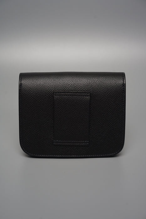 Hermes Constance Slim in Black Ghw