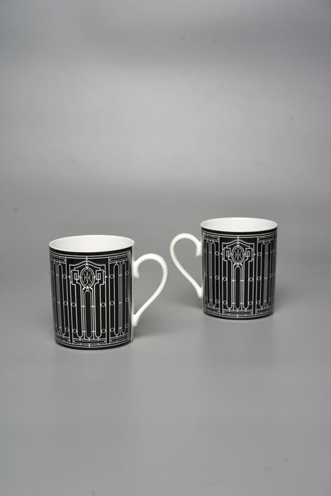 Hermes Black H Deco Mug (Brand New)