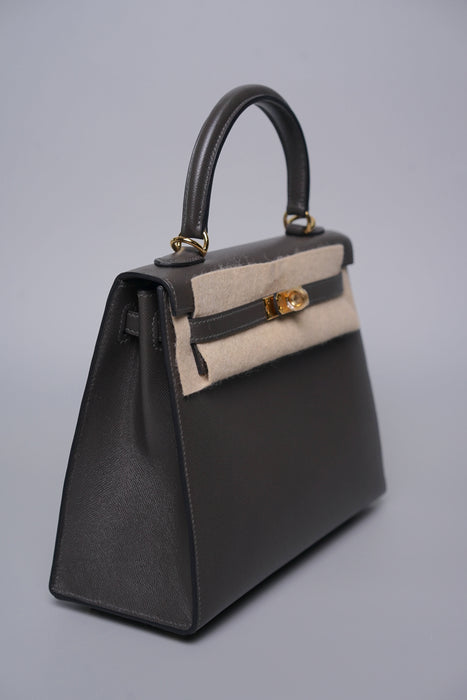 Hermes Kelly 25 in Graphite Ghw (Brand New)