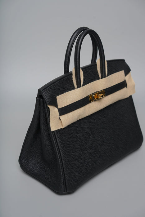 Hermes Birkin 25 in Noir Togo Ghw (Brand New)