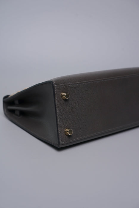 Hermes Kelly 25 in Graphite Ghw (Brand New)