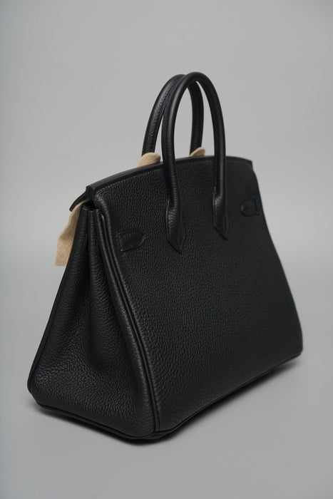 Hermes Birkin 25 in Noir Togo Ghw (Brand New)