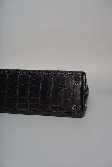 Hermes Kelly 32 in So Black Matte Niloticus Phw