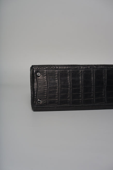 Hermes Kelly 32 in So Black Matte Niloticus Phw