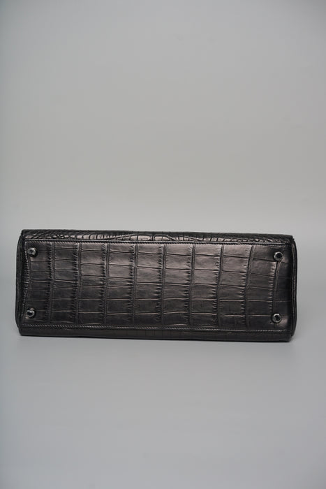 Hermes Kelly 32 in So Black Matte Niloticus Phw