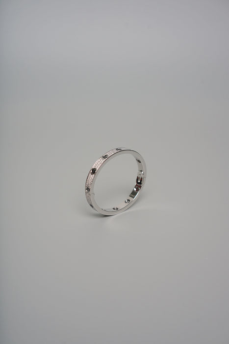 Cartier Love Bracelet, Full Paved Diamonds in White Gold Size 16 (Brand New)