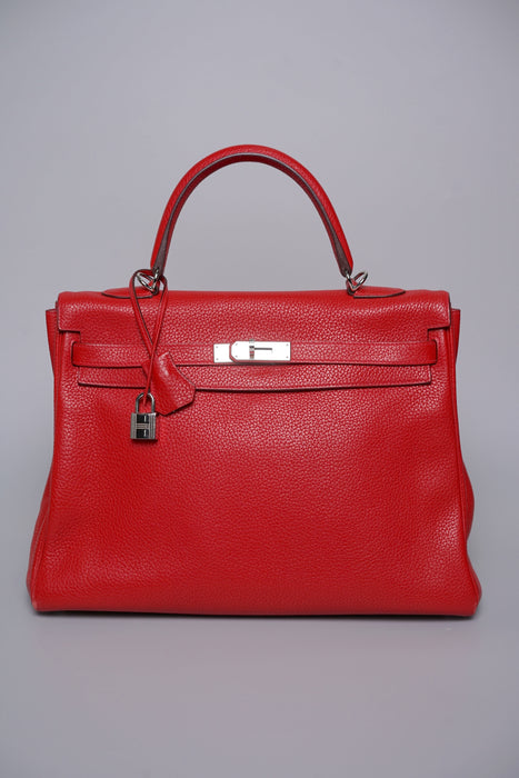 Hermes Kelly 35 in Rouge Cassaque Togo Phw