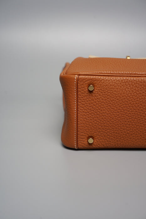 Hermes Mini Lindy in Gold Ghw (Brand New)