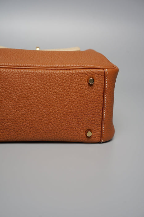 Hermes Mini Lindy in Gold Ghw (Brand New)