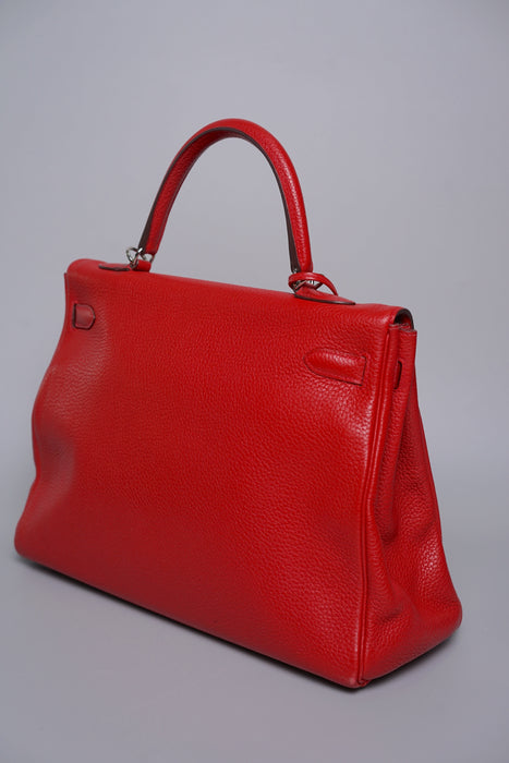Hermes Kelly 35 in Rouge Cassaque Togo Phw