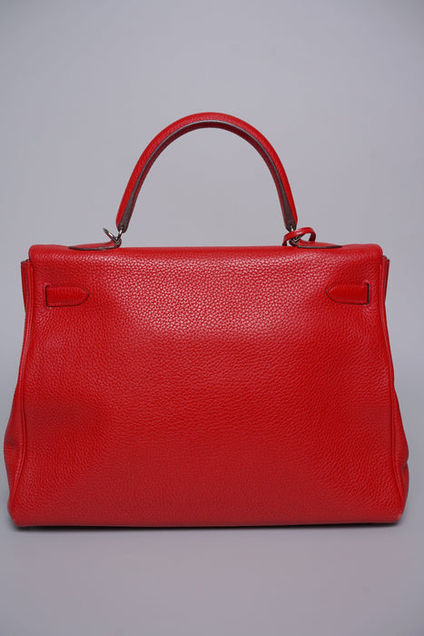 Hermes Kelly 35 in Rouge Cassaque Togo Phw