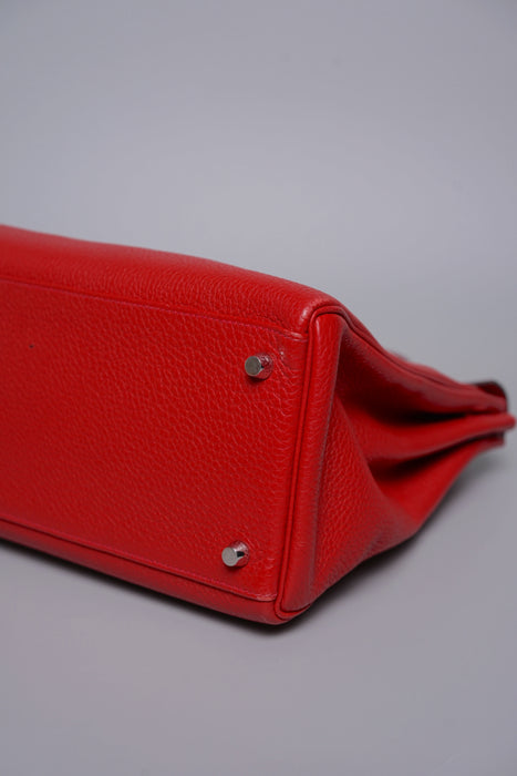 Hermes Kelly 35 in Rouge Cassaque Togo Phw