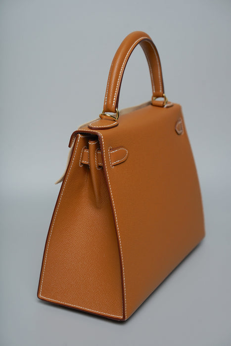 Hermes Kelly 28 in Gold Epsom Ghw (Brand New)