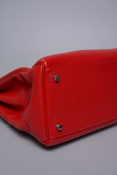 Hermes Kelly 35 in Rouge Cassaque Togo Phw