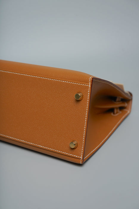 Hermes Kelly 28 in Gold Epsom Ghw (Brand New)