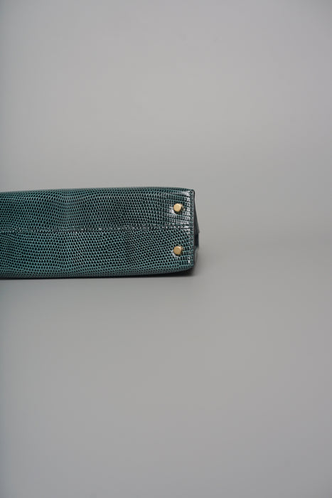 Hermes Kelly 20 in Vert Cypress Lizard Ghw (Brand New)