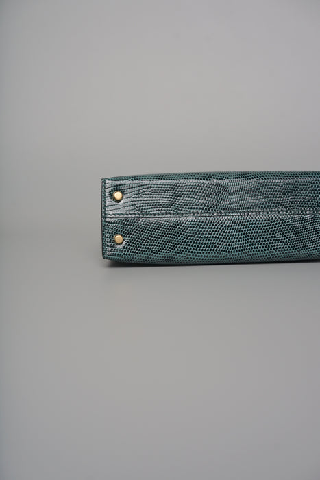 Hermes Kelly 20 in Vert Cypress Lizard Ghw (Brand New)