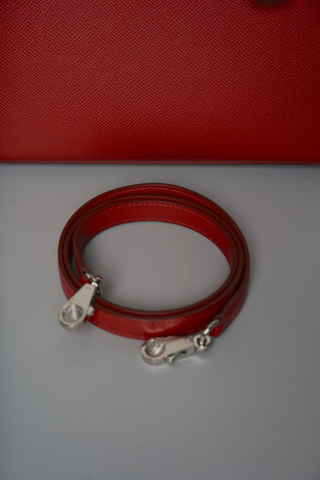 Hermes Kelly 25 in Rouge Garrance Epsom Phw