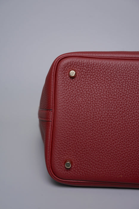 Hermes Picotin 22 in Rouge H Ghw