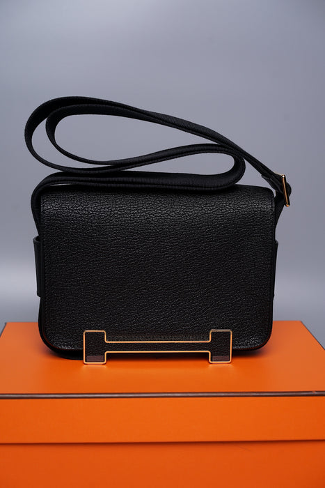 Hermes Geta in Black Ghw (Brand New)