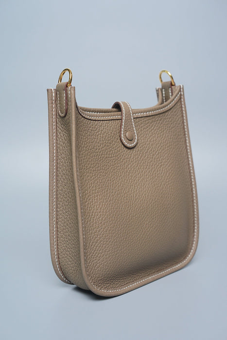 Hermes Mini Evelyne in Etoupe Ghw (Brand New)