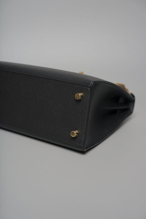 Hermes Kelly II 25 Seillier in Noir Epsom Ghw (Brand New)