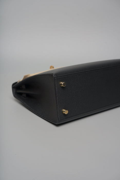 Hermes Kelly II 25 Seillier in Noir Epsom Ghw (Brand New)