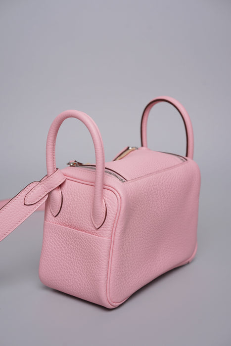 Hermes Mini Lindy II in Rose Sakura Phw (Brand New)