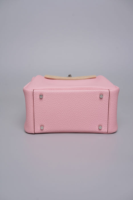 Hermes Mini Lindy II in Rose Sakura Phw (Brand New)