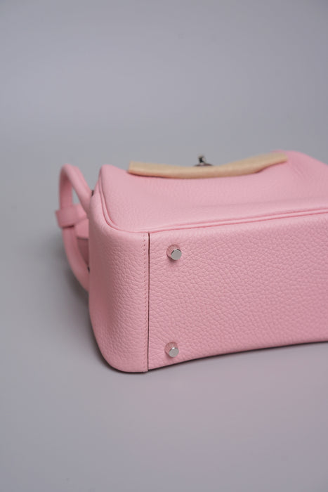Hermes Mini Lindy II in Rose Sakura Phw (Brand New)