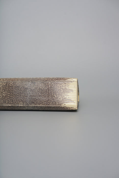 Hermes Kelly Pochette in Ombre Lizard Phw