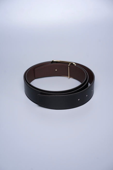 Hermes Reversible Belt in Noir Ghw (Brand New)