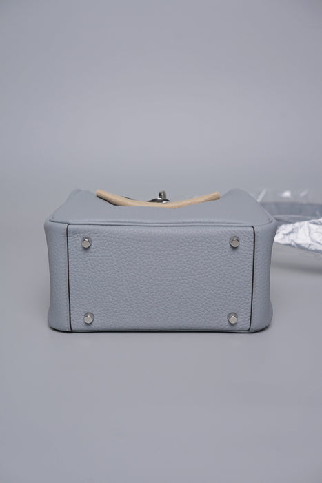 Hermes Mini Lindy II in Gris Pantin Phw (Brand New)