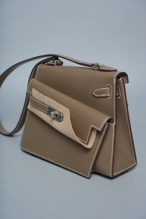 Hermes Kelly Desordre in Etoupe Epsom Ghw