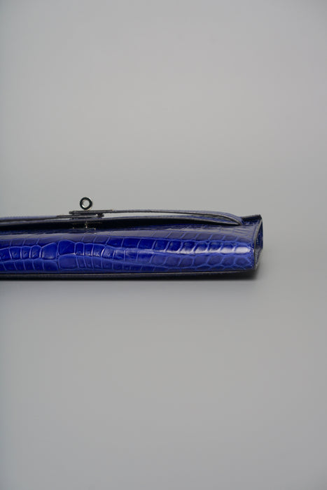 Hermes Kelly Cut in Blue Electrique Phw