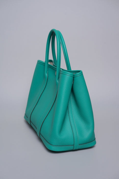 Hermes Garden Party 30 in Vert Jade Phw