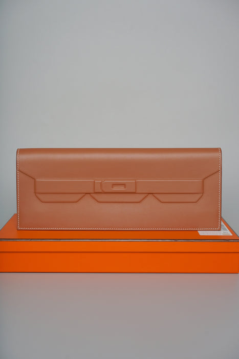 Hermes Birkin Shadow Pochette in Gold Swift (Brand New)