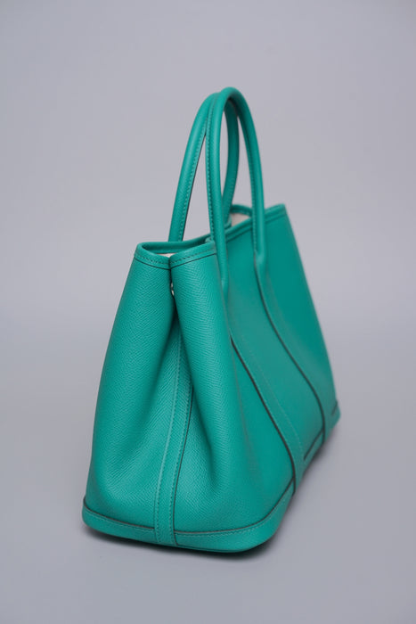 Hermes Garden Party 30 in Vert Jade Phw