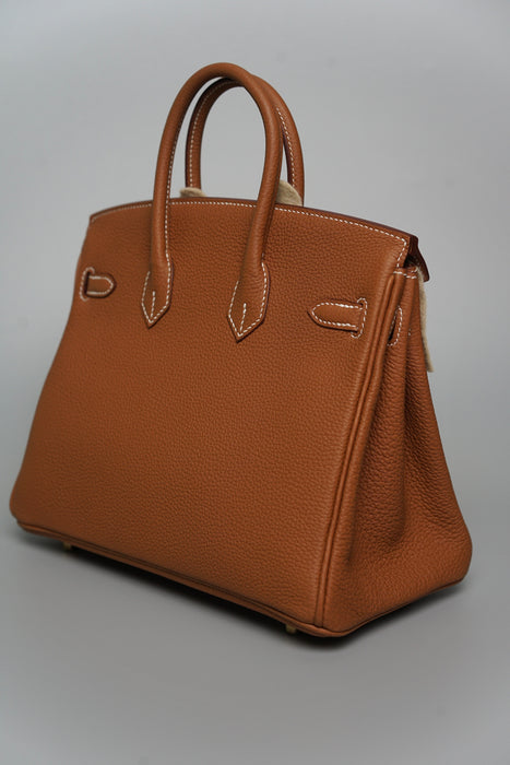 Hermes Birkin 25 in Gold Togo Ghw (Brand New)
