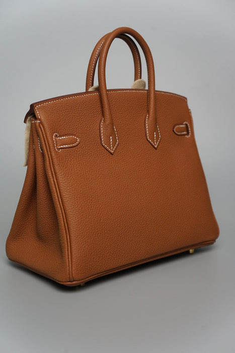 Hermes Birkin 25 in Gold Togo Ghw (Brand New)