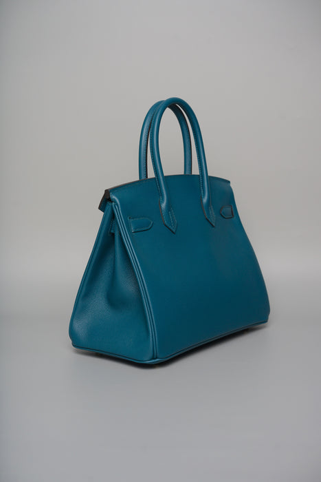 Hermes Birkin 30 in Vert Bosphere Epsom Ghw (Brand New)