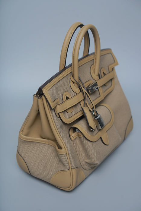 Hermes Cargo Birkin 25 in Beige Marfa / Poussiere Phw (Brand New)